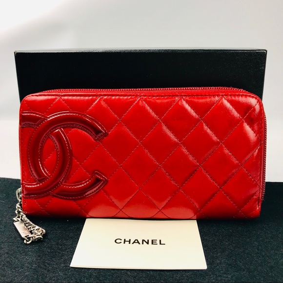 CHANEL Handbags - Authentic Chanel Carbon Zippy Lambskin Long Wallet